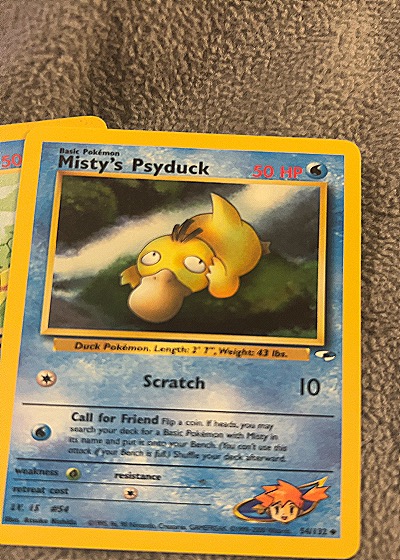 2000 Pokémon #54/132 Misty's Psyduck — front