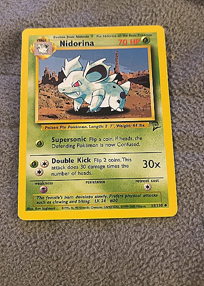 1999 Wizards of the Coast #37/130 Nidorina — front