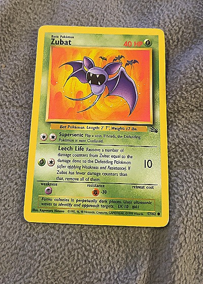 1999 Wizards of the Coast #57/62 Zubat — front