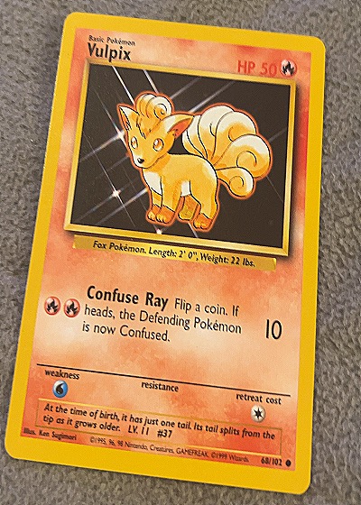 1999 Wizards of the Coast #68/102 Vulpix — front
