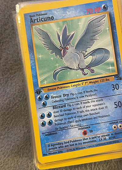 1999 Pokémon #2/62 Articuno — front
