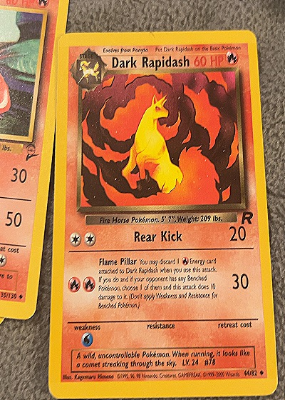 2000 Pokémon #44/82 Dark Rapidash — front