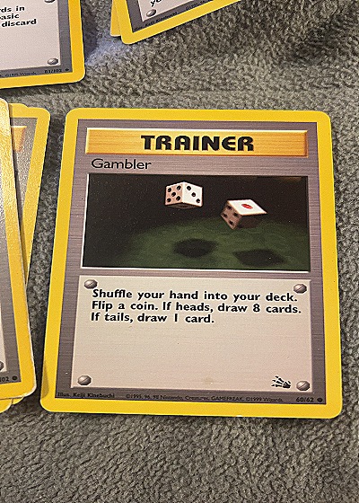 1999 Wizards of the Coast #60/62 Gambler — front