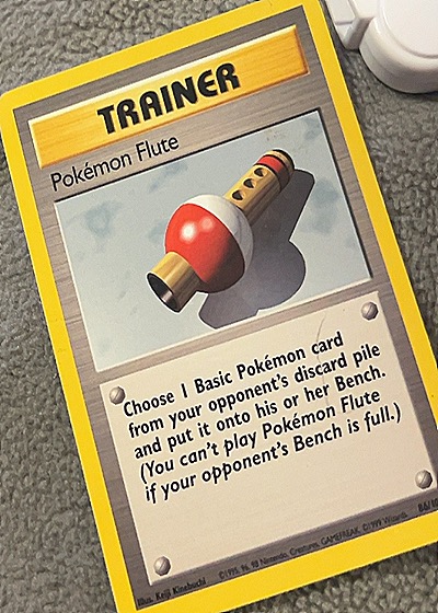 1999 Wizards of the Coast #86/102 Pokémon Flute — front