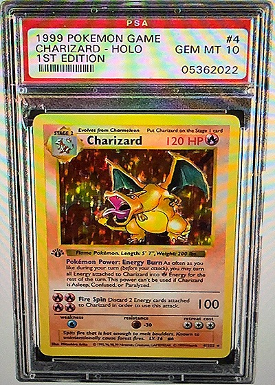 1999 Pokemon #4 Charizard — front