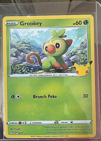 2021 Pokémon #8/25 Grookey — front