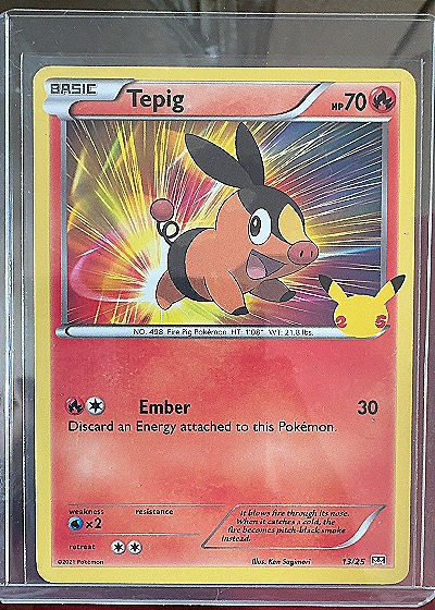2021 Pokémon #13/25 Tepig — front