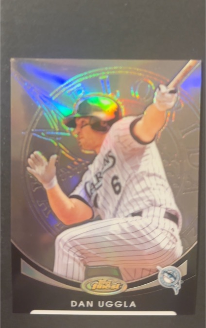 2010 Topps Finest #49 Dan Uggla — front