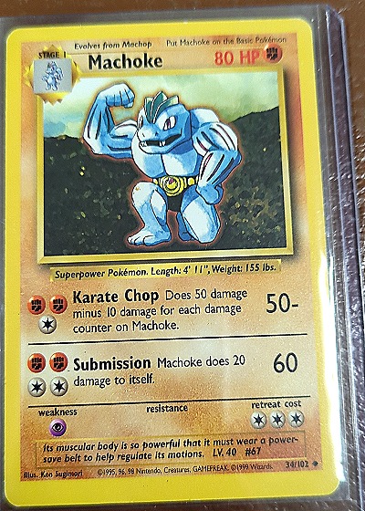 1999 Wizards of the Coast #34/102 Machoke — front