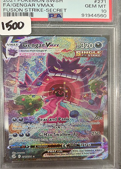 2021 Pokemon #271 Gengar VMAX — front