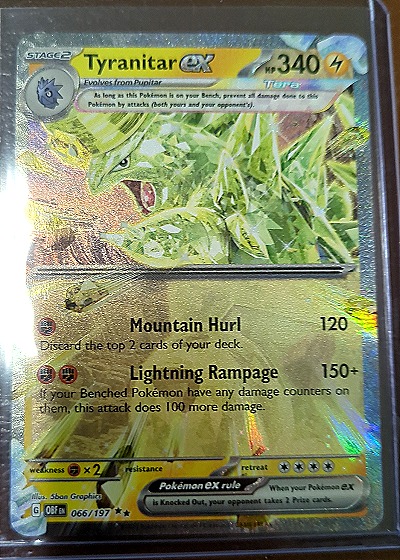 2023 Pokémon #066/197 Tyranitar — front