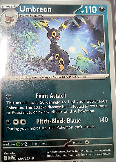 2023 Pokémon #130/197 Umbreon — front