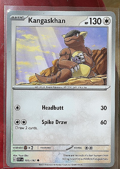 2023 Pokémon #165/197 Kangaskhan — front