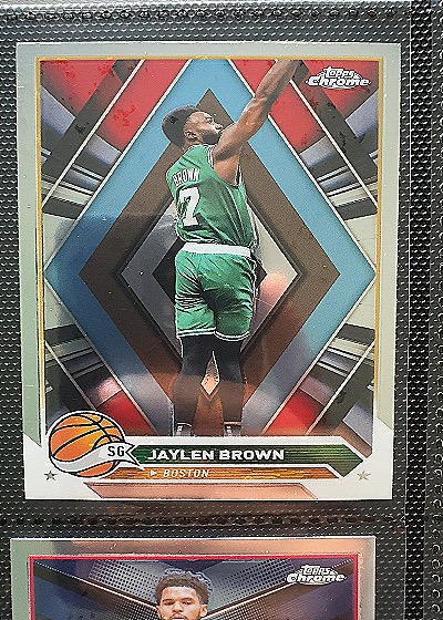 2023 Topps Chrome #78 Jaylen Brown — front