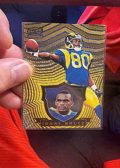 1997 Pacific Invincible #121 Isaac Bruce — front