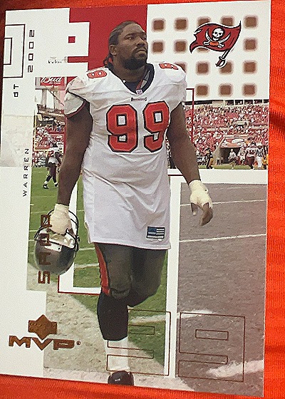 2002 Upper Deck MVP #234 Warren Sapp — front