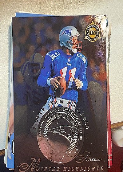 1997 Pinnacle #22 Drew Bledsoe — front