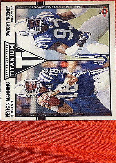 2002 Pacific Private Stock Titanium #132 Peyton Manning — front