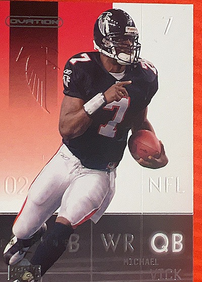 2002 Upper Deck Ovation #4 Michael Vick — front