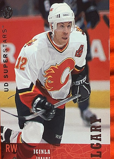 2002 UD SuperStars #41 Jarome Iginla — front