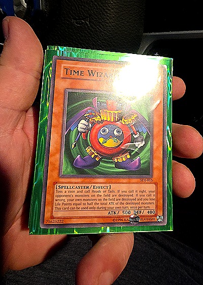 1996 Yu-Gi-Oh! #SDJ-015 Time Wizard — front