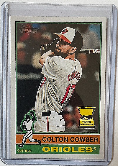 2025 Topps Heritage #245 Colton Cowser — front