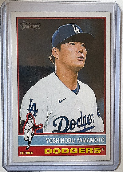 2025 Topps Heritage #172 Yoshinobu Yamamoto — front