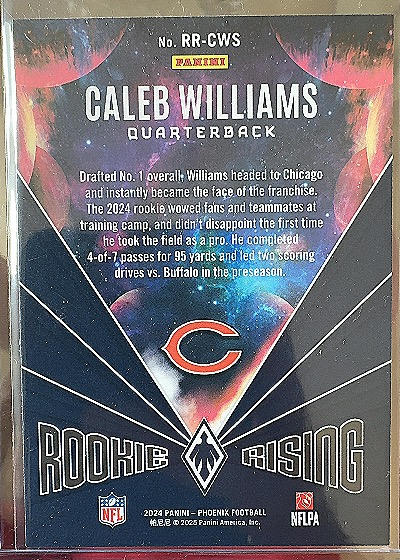 2022 Panini #RR-CWS Caleb Williams — front