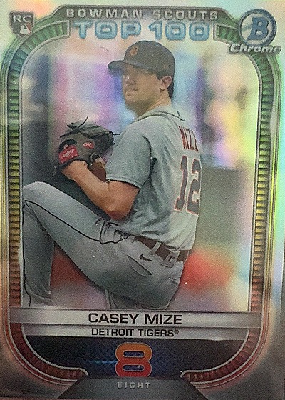 2021 Bowman Chrome #BTP-8 Casey Mize — front