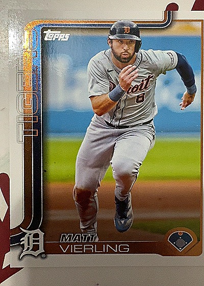 2025 Topps #166 Matt Vierling — front