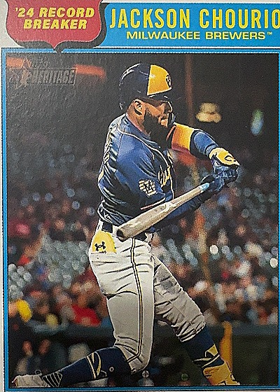 2025 Topps Heritage #5 Jackson Chourio — front