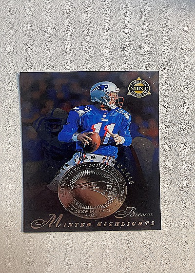 1997 Pinnacle #22 Drew Bledsoe — front