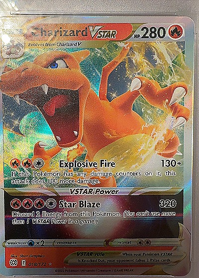 2022 Pokémon TCG #018/172 Charizard VSTAR — front
