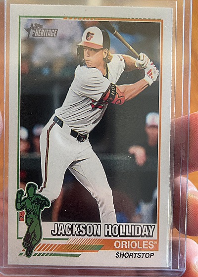2025 Topps Heritage #76R-5 Jackson Holliday — front