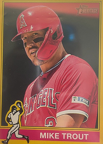 2025 Topps Heritage #119 Mike Trout — front
