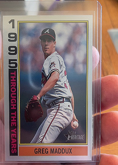 2025 Topps Heritage #TTY-11 Greg Maddux — front