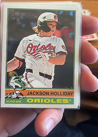 2025 Topps Heritage #329 Jackson Holliday — front