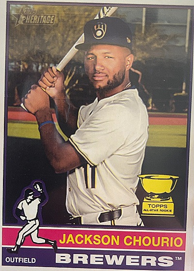 2025 Topps Heritage #106 Jackson Chourio — front