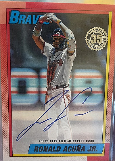 2025 Topps #T90-3 Ronald Acuña Jr. — front