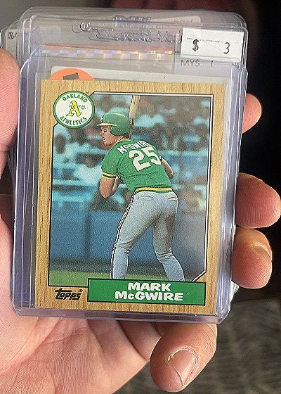 1987 Topps #366 Mark McGwire — front