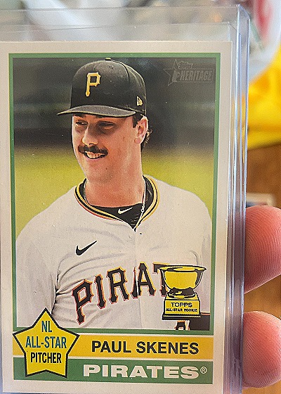 2025 Topps Heritage #60 Paul Skenes — front