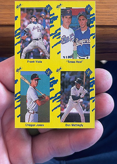 1990 Classic #NNO Frank Viola / Nolan Ryan / Chipper Jones / Don Mattingly — front