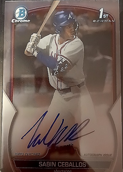 2023 Bowman Chrome #CDA-SC Sabin Ceballos — front