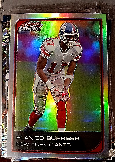 2001 Bowman Chrome #BCP7 Plaxico Burress — front