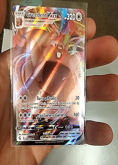 2021 Pokemon TCG #218/264 Greedent VMAX — front