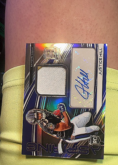 2020 Panini Spectra #AS-JH Justice Hill — front