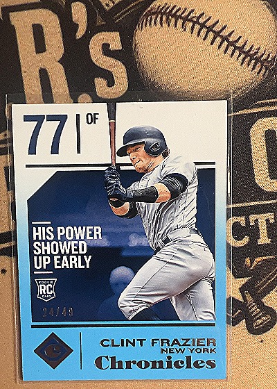 2018 Panini Chronicles #77 Clint Frazier — front