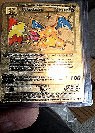 1999 Pokémon TCG #4/102 Charizard — front