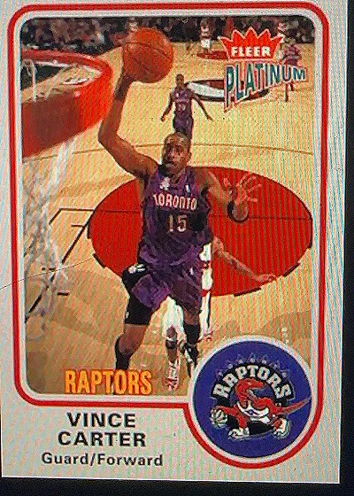 2002 Fleer Platinum #1 Vince Carter — front