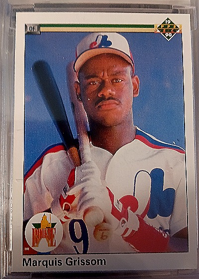 1990 Upper Deck #9 Marquis Grissom — front